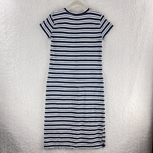 J. Crew Navy and White Striped Midi Dress - Picture 12 of 14